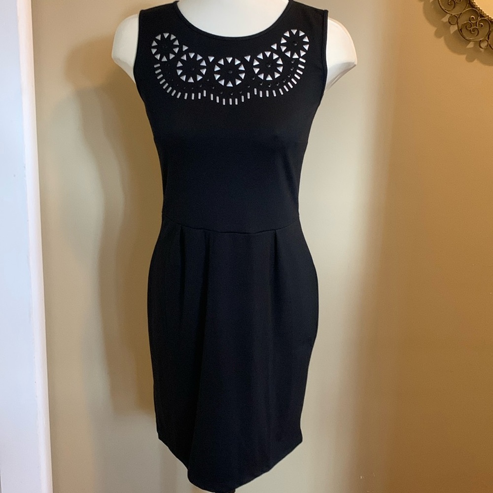 Little black sleeveless dress